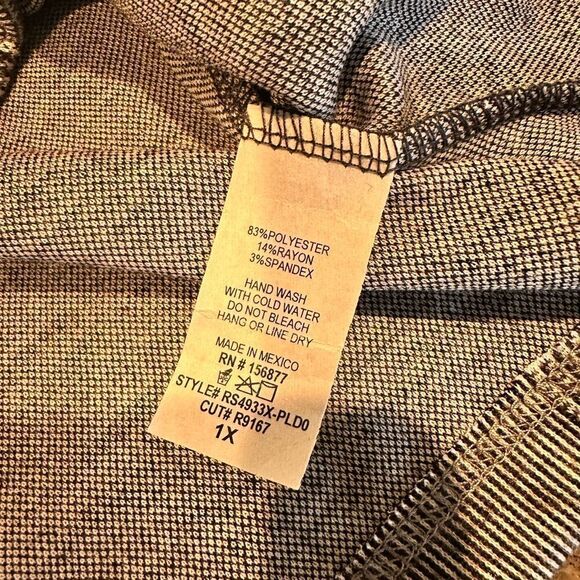 NWT - Women’s Ladies Black Gray MIDI Pencil Straight Skirt- Size 1 XL - Picture 5 of 5